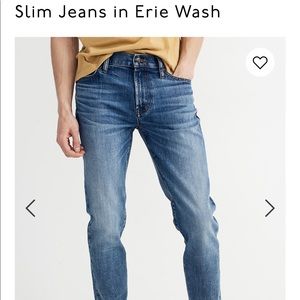 Men’s madewell slim 34x32 jeans EUC